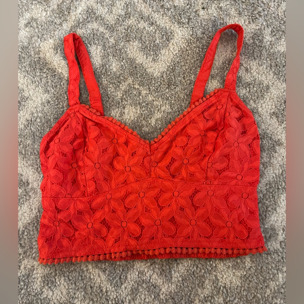 Cropped Floral Tank Top